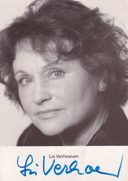 Autogramm Schauspieler | Lis VERHOEVEN | 1990er (Portrait SW)