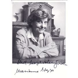 Autogramm Schauspieler | Marianne HOPPE | 1980er (Portrait SW)