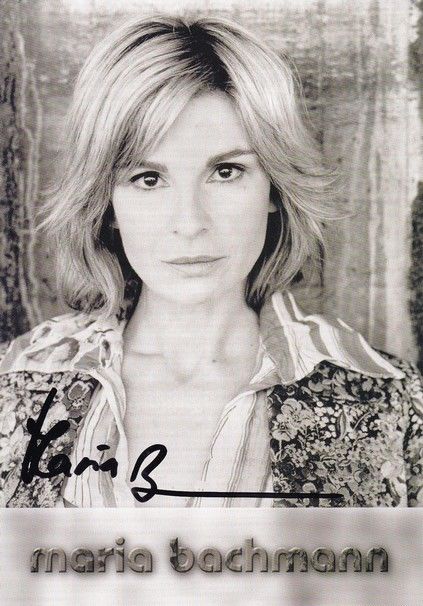 Autogramm Schauspieler | Maria BACHMANN | 2000er (Portrait SW)