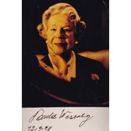 Autogramm Schauspieler | Paula WESSELY | 1980er Foto (Portrait SW) 2