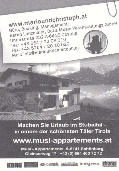 Autogramme Volksmusik | ALPENTRIO TIROL | 2000er (Portrait Color) Musi