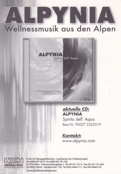 Autogramm Volksmusik | Markus WOLFAHRT | 2003 "Alpynia" (Koch)