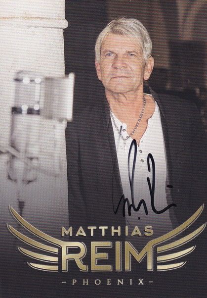 Autogramm Pop | Matthias REIM | 2016 "Phoenix" (Portrait Color) Sony Tour