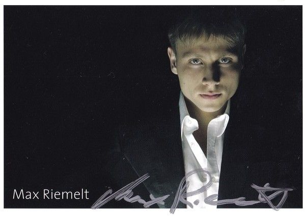 Autogramm Schauspieler | Max RIEMELT | 2010er (Portrait Color Rietz)