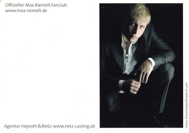 Autogramm Schauspieler | Max RIEMELT | 2010er (Portrait Color Rietz)