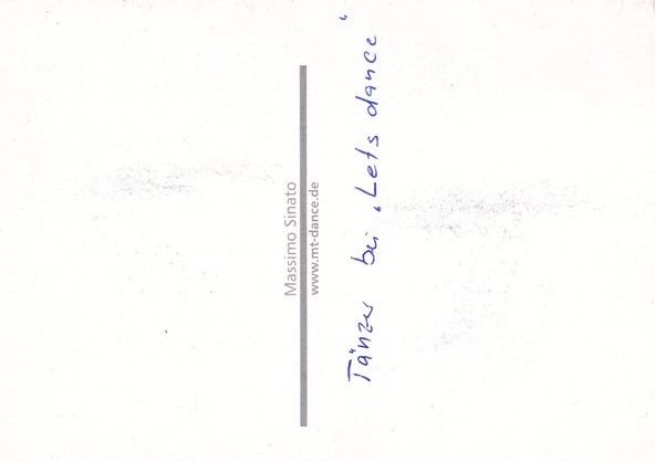 Autogramm Tanzen / TV | Massimo SINATO | 2010er (Portrait Color) Lets Dance