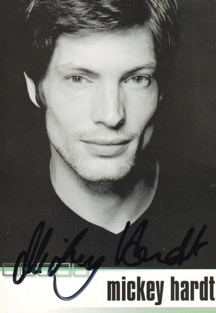 Autogramm Schauspieler | Mickey HARDT | 2000er (Portrait SW) Gorman