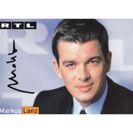 Autogramm TV | RTL | Markus LANZ | 1990er (Portrait Color) Stempell