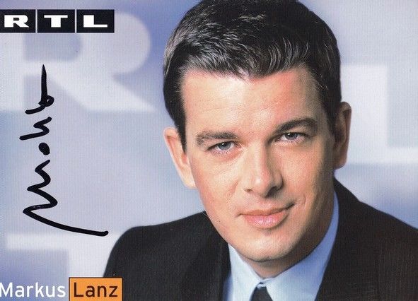 Autogramm TV | RTL | Markus LANZ | 1990er (Portrait Color) Stempell