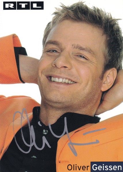Autogramm TV | RTL | Oliver GEISSEN | 2000er (Portrait Color) Red Point