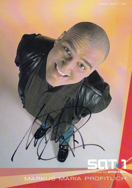 Autogramm TV | SAT1 | Markus Maria PROFITLICH | 2000er "Mensch Markus" (Hempel)