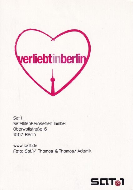 Autogramm TV | SAT1 | Mathis KÜNZLER | 2000er "Verliebt In Berlin" (Thomas)