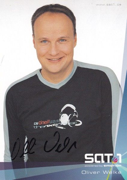 Autogramm TV | SAT1 | Oliver WELKE | 2000er "Champions League" (Eichhorst)