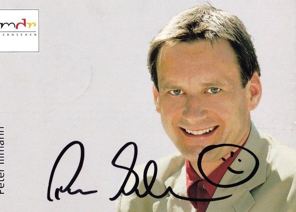 Autogramm TV | MDR | Peter ILLMANN | 2001 (Portrait Color)