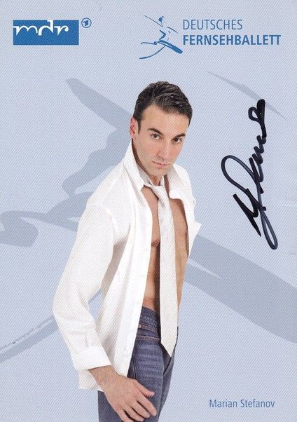 Autogramm Tanzen | Marian STEFANOV | 2010er (Portrait Color) MDR Fernsehballett