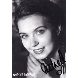Autogramm Schauspieler | Nadine DEHMEL | 2000er (Portrait SW) Tiedemann
