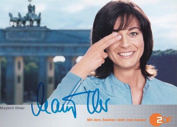 Autogramm TV | ZDF | Maybrit ILLNER | 2000er "Berlin Mitte" (Barth)