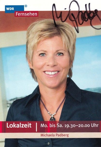 Autogramm TV | WDR | Michaela PADBERG | 2010er "Lokalzeit" (Fehlauer)