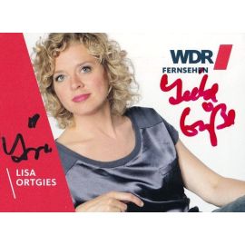 Autogramm TV | WDR | Lisa ORTGIES | 2010er (Portrait Color)