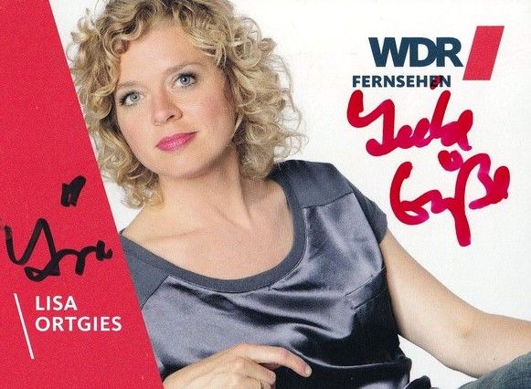 Autogramm TV | WDR | Lisa ORTGIES | 2010er (Portrait Color)