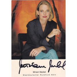 Autogramm TV | WDR | Miriam MECKEL | 1990er (Portrait Color) Winkler
