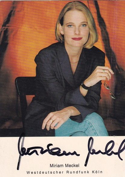 Autogramm TV | WDR | Miriam MECKEL | 1990er (Portrait Color) Winkler