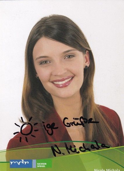 Autogramm TV | MDR | Nicole MICHALA | 2007 "Sachsenspiegel" (Heinrich)
