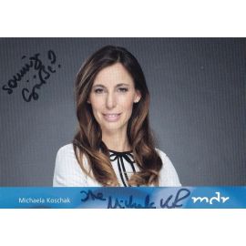 Autogramm TV | MDR | Michaela KOSCHAK | 2020 "MDR Aktuell" (Prosch)