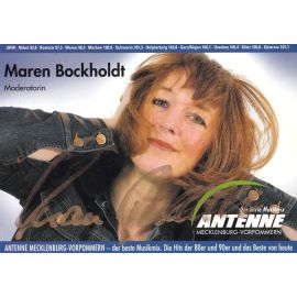 Autogramm Radio | Antenne MV | Maren BOCKHOLDT | 2000er (Portrait Color)