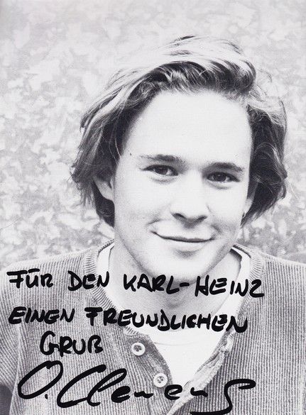 Autogramm Schauspieler | Oliver CLEMENS | 1990er (Portrait SW)
