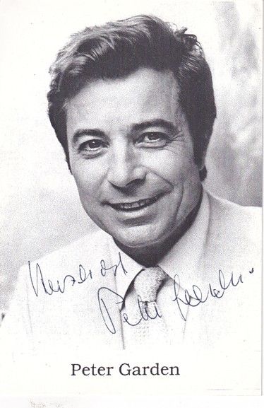 Autogramm Schauspieler | Peter GARDEN | 1970er (Portrait SW)