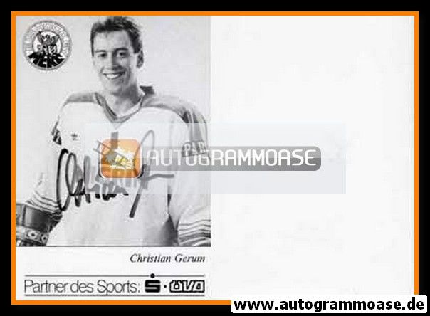 Autogramm Eishockey | Mannheimer ERC | 1989 | Christian GERUM
