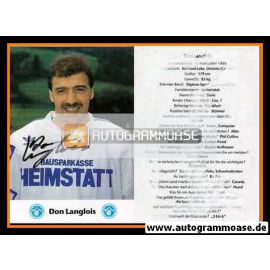 Autogramm Eishockey | EC Hedos München | 1991 | Don LANGLOIS