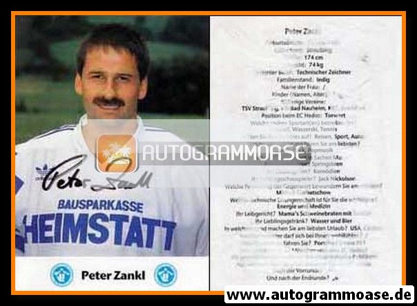 Autogramm Eishockey | EC Hedos München | 1991 | Peter ZANKL
