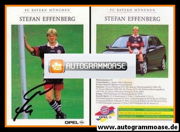 Autogramm Fussball | FC Bayern M&uuml;nchen | 1998 | Stefan EFFENBERG