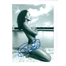 Autogramm Model / Film | Barbara BECKER | 2004 Foto (Portrait SW XM) SEXY GQ