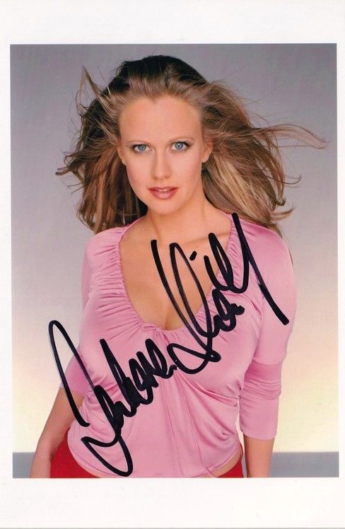 Autogramm Model / TV | Barbara SCHÖNEBERGER | 2000er Foto (Portrait Color XM) SEXY