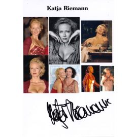 Autogramm Schauspieler | Katja RIEMANN | 2000er Foto (Collage Color XM)