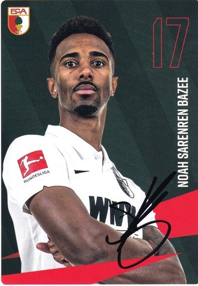Autogramm Fussball | FC Augsburg | 2020 | Noah SARENREN BAZEE
