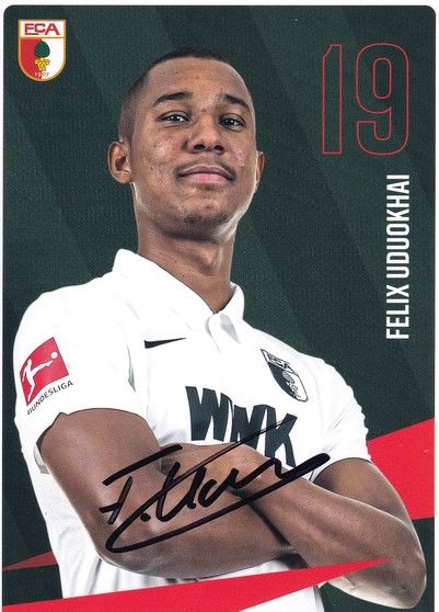 Autogramm Fussball | FC Augsburg | 2020 | Felix UDUOKHAI
