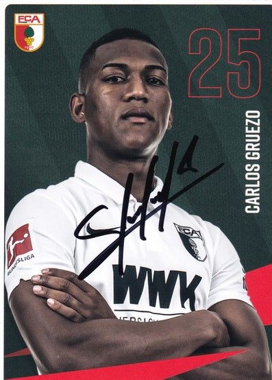 Autogramm Fussball | FC Augsburg | 2020 | Carlos GRUEZO