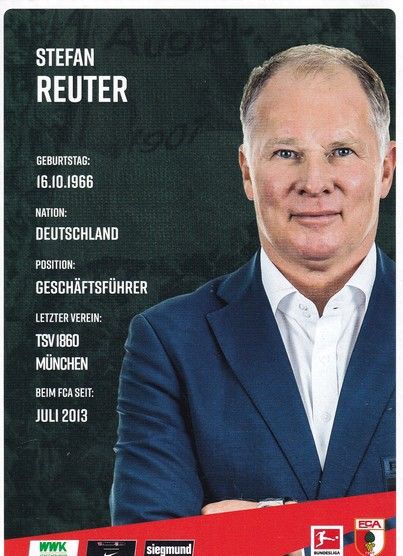Autogramm Fussball | FC Augsburg | 2020 | Stefan REUTER