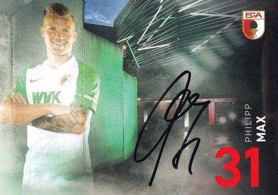 Autogramm Fussball | FC Augsburg | 2019 | Philipp MAX