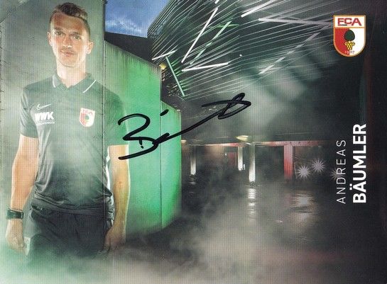 Autogramm Fussball | FC Augsburg | 2019 | Andreas BÄUMLER