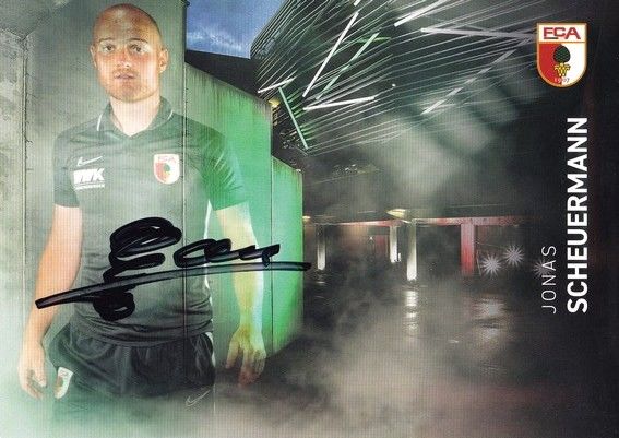 Autogramm Fussball | FC Augsburg | 2019 | Jonas SCHEUERMANN