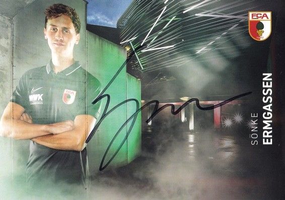 Autogramm Fussball | FC Augsburg | 2019 | Sönke ERMGASSEN