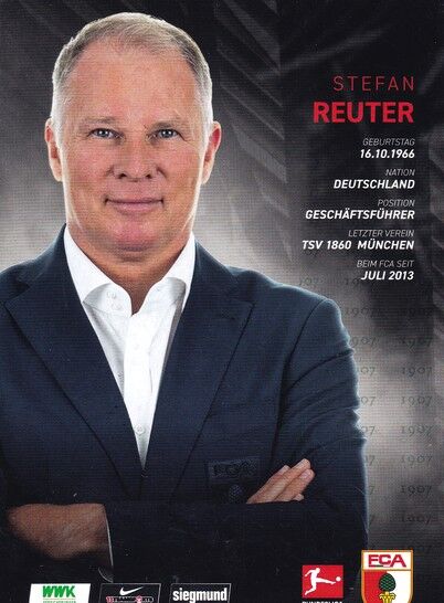 Autogramm Fussball | FC Augsburg | 2019 | Stefan REUTER