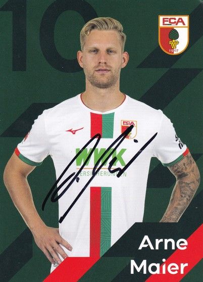 Autogramm Fussball | FC Augsburg | 2023 | Arne MAIER