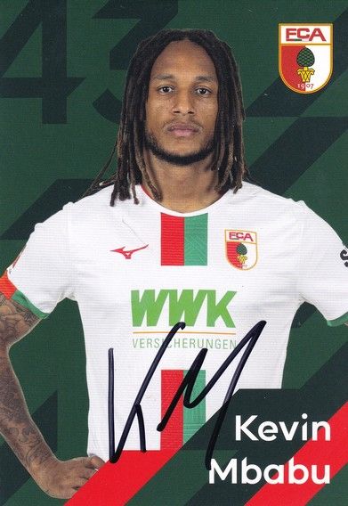 Autogramm Fussball | FC Augsburg | 2023 | Kevin MBABU