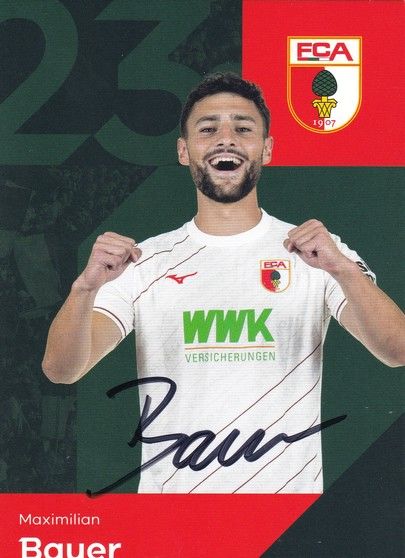 Autogramm Fussball | FC Augsburg | 2024 | Maximilian BAUER